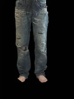 激激激安　ディーゼル　ロンハーマンコラボ　ダメージデニム　グランジ　y2k