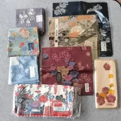 【新品・未開封】花柄・和柄 ハンカチ 8枚セット