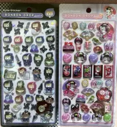 ボンボンドロップシール クーリア 和柄　忍者　舞妓