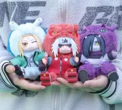 TOPTOYナルト第2弾 大蛇丸 綱手 自来也 3体セットぬいぐるみキーホルダー