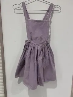 くすみピンク　ジャンパースカート ワンピース　かわいい　バースデイ