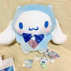 シナモロール マーメイドファンタジー　ナムコ　ぬいぐるみ　シナモン　ステッカー