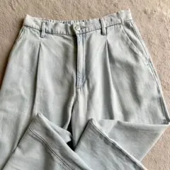 ドレープデニムタックパンツ　デニム　　ユニクロ