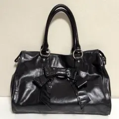 GILLIVO ジリボ 2WAY レザー ハンドバッグ リボン 通勤 y2k 黒