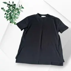 grove グローブ 黒 クルーネックTシャツ カットソー 綿 シンプル M