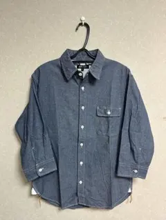 ビームスハート　インディゴシャツ七分袖