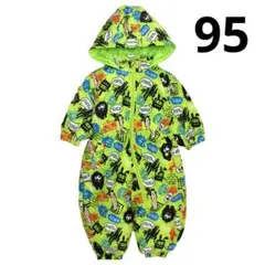 新品 ジャンプスーツ ベビー 子供 男の子 スノーコンビ グリーン 95サイズ