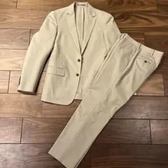 MORLESベージュ ビジネススーツ ジャケットとパンツセット - メルカリ
