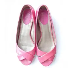 美品 23cm COLEHAAN パンプス コールハーン ピンク オープントゥ