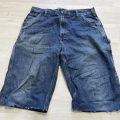 Carhartt カーゴショーツ ジョーツ w32 ダークブルー ジョーツ 膝下