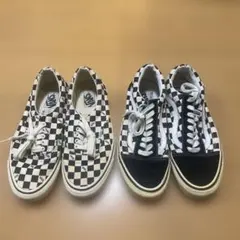 VANS チェック柄スニーカー