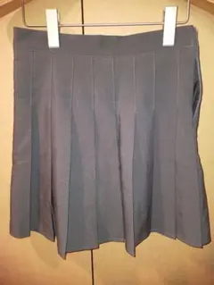 未使用 グレー プリーツスカート S