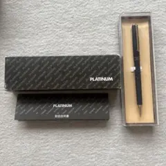 廃番 PLATINUM プラチナ リビエール 銀河 万年筆 18kwg シルバー