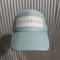 BILLA BONG ビラボン トラッカーキャップ 水色 プリント メッシュ