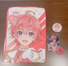 【お値下げ中】すとぷり さとみくん　タオル 缶バッジ アクスタセット