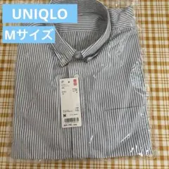 【新品未使用】UNIQLO EFCブロード ストライプシャツ長袖　グレー