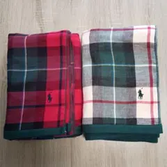 Ralph Lauren チェック柄 バスタオル 2枚セット