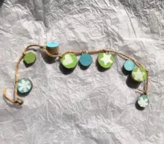 木製ガーランド 星とハートのデザイン