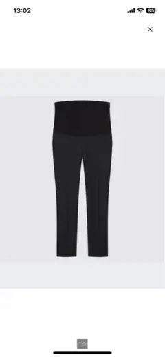 ユニクロ　マタニティ　アンクルパンツ　2way ストレッチ　L