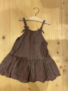 ZARA チェック柄 ノースリーブワンピース 4歳用