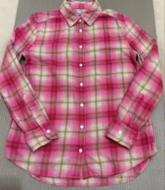 ユニクロ チェック柄　シャツ　Ｍサイズ　ピンク