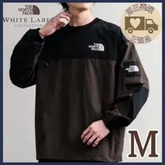韓国限定✨ノースフェイス　アルバニー　EXクルーネック　ロンT ブラウン M