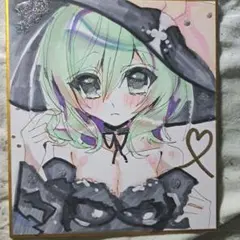 東方Project 古明地こいし 手描きイラスト ミニ色紙 - メルカリ