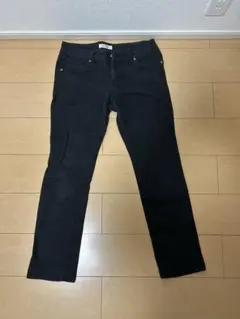 Comfort basic ブラックスキニーデニム LL