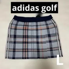 新品タグ付★Lサイズ アディダス ゴルフ チェックニットスカート Lサイズ