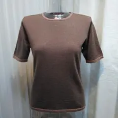 OTTIMO BRACCIO　イタリア製　ウール100% 半袖ニット　M相当