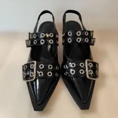 SLY スライ POINTED TOE BELTED サンダル ミュール Y2Kのサムネイル