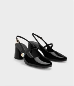 パールエンベリッシュド スリングバックパンプスのサムネイル