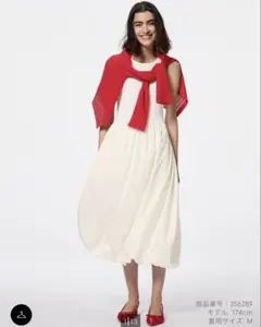 バブルヘムワンピース　ノースリーブ