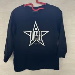DIESEL 長袖Tシャツ 黒 星型ロゴ　24M 90 2歳