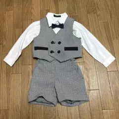 【値下げ】入園式・結婚式・ 七五三用に　ベスト付きスーツ 95cm