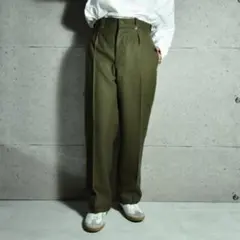 50s ユーロヴィンテージ フランス軍　M52のウールパンツ 14サイズのサムネイル