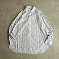 バーバリーロンドン ヘリンボーンストライプシャツ USA製