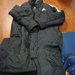 adidas ブラック ベンチコート150cm