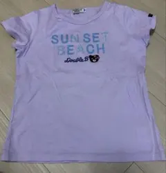 ミキハウス　Double.B 薄紫 半袖Tシャツ 130cm