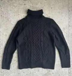 Dolce & Gabbana ケーブルニット　セーター XL 黒