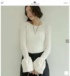 【未使用品】ガリャルダガランテ　フレアスリーブニットトップス