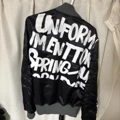 uniform experiment ブラック MA-1ジャケット