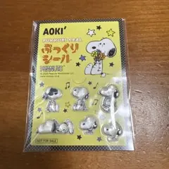 AOKI PEANUTS スヌーピー ぷっくりシール 非売品のサムネイル