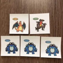 ポケモンパンシール デコキャラシール　5枚セット