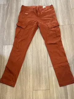 RAW カーゴパンツ オレンジ