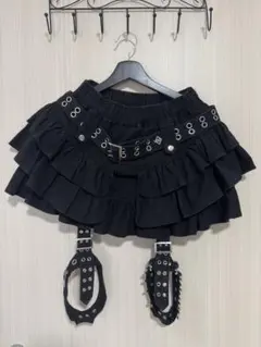 ♥DimMoire♥PUNKフリルミニスカート Black - メルカリ