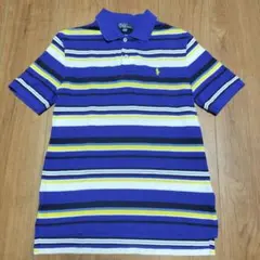 ポロラルフローレン ポロシャツ　ブルー　ボーダー Size 150/86