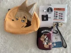 ハイキュー！！【稲荷崎まとめ売り】キーケース&ポーチ＆マルチクリップ　3点セット