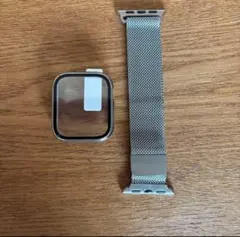 Apple Watch バンド メッシュベルト シルバー　ケース40mm