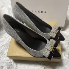 【美品】 RANDA 走れる美脚パンプス